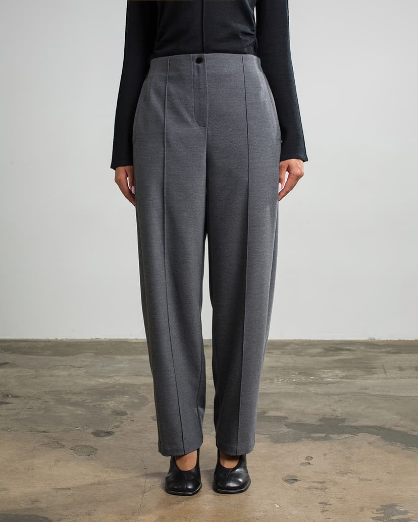 Pinstripe suit trousers