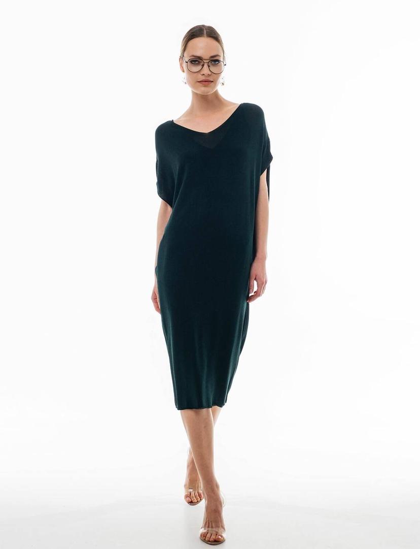 Premium dress with slip – “Cold Silk” effect